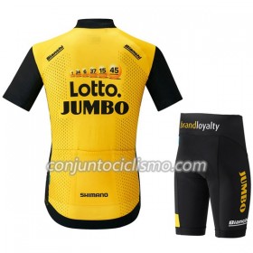 Conjunto Maillot + Culotte Corto 2018 LottoNL-Jumbo N001